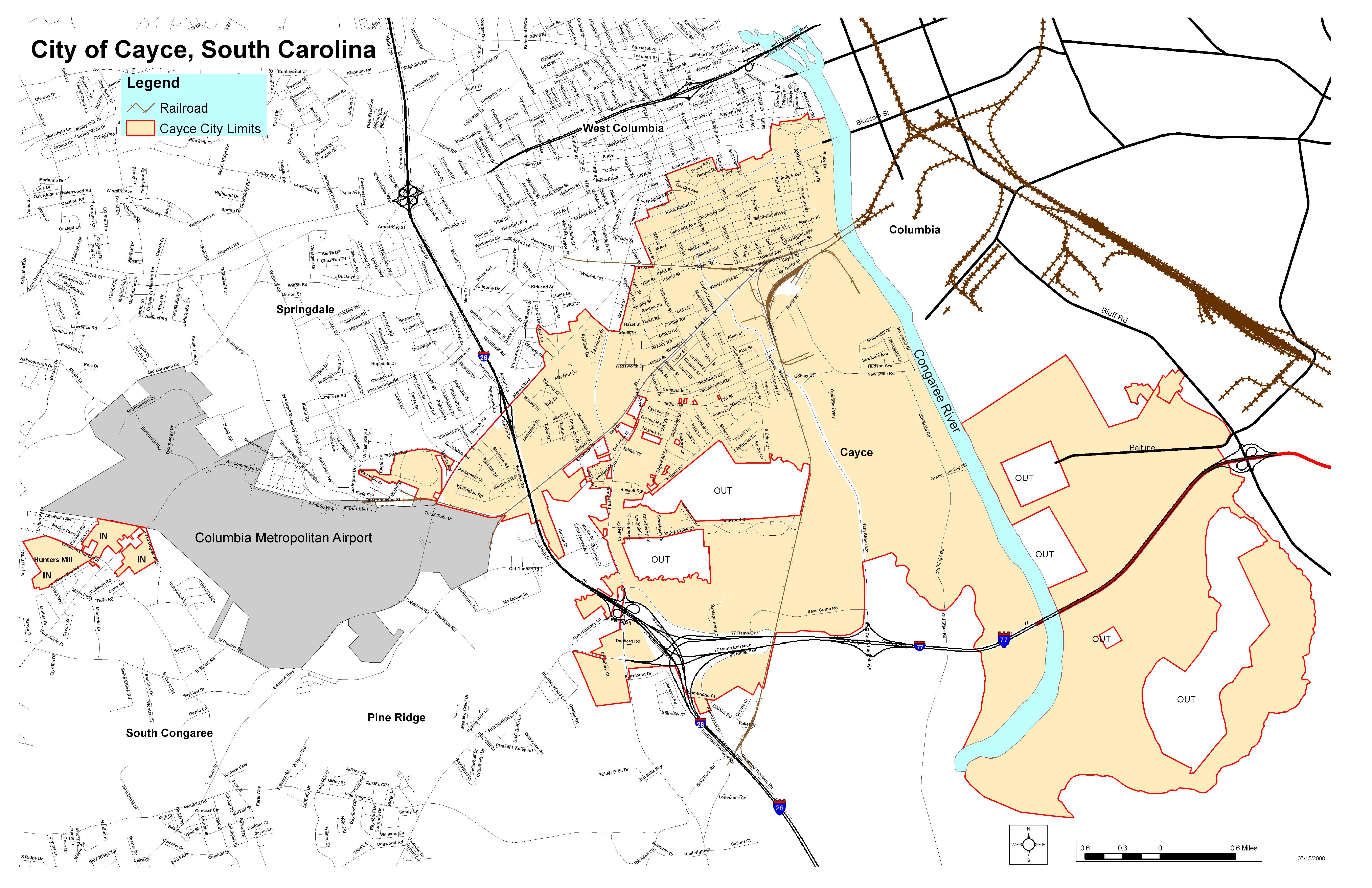 Maps of Lexington County, South Carolina